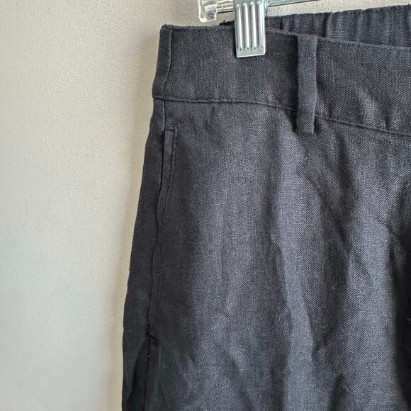 Banana Republic The Everyday Wide Leg Linen Pant Black M 713516 - Picture 5 of 12
